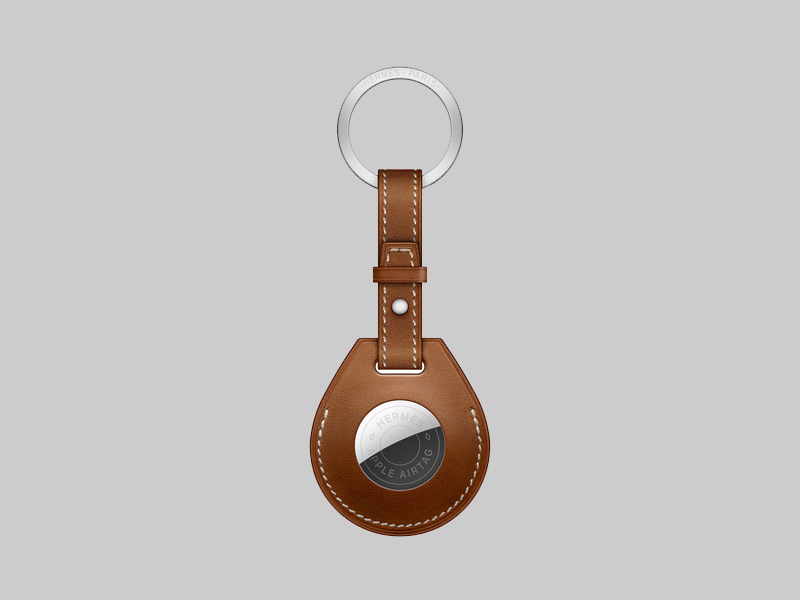 Minh họa phụ kiện Hermès Key Ring với thiết kế khéo léo tỉ mỉ 